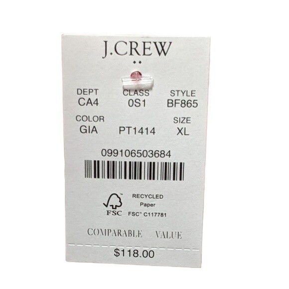 J. Crew Factory Floral puff-sleeve tiered midi dress size BF865 size XL - Picture 7 of 11